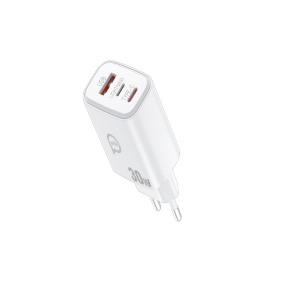 Piili 30W USB Type-C Lightning Adaptör – Beyaz