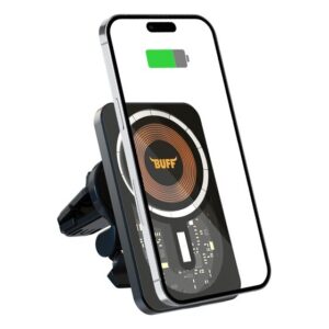 Buff 15W MagSafe Araç İçi Wireless Şarj Cihazı - Siyah