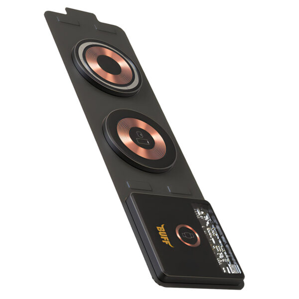 Buff 15W 3in1 Katlanabilir Kablosuz Şarj İstasyonu – Siyah