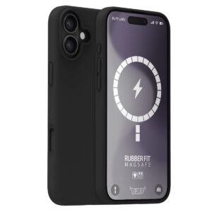 Buff iPhone 16 Plus Magsafe Rubber Kılıf-Siyah