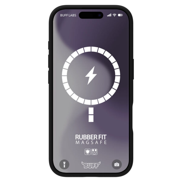 Buff iPhone 16 Plus Magsafe Rubber Kılıf-Siyah