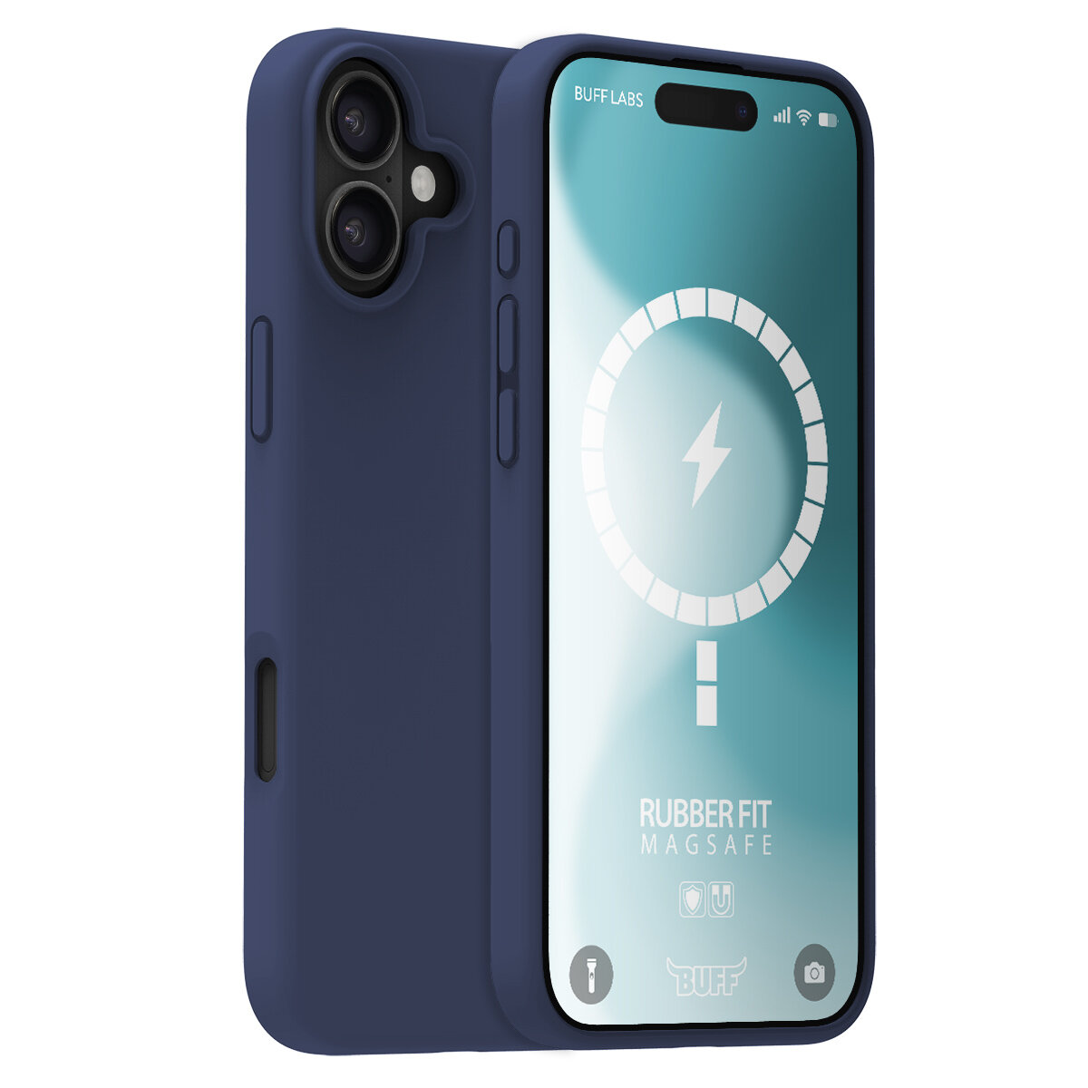 Buff iPhone 16 Magsafe Rubber Fit Kılıf- Lacivert