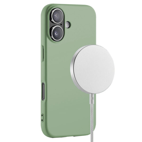Buff iPhone 17 Magsafe Rubber Fit Silikon Kılıf – Göl Yeşili