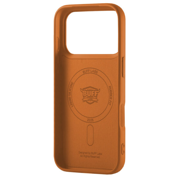 Buff iPhone 17 Pro Max Magsafe Rubber Fit Silikon Kılıf – Kahverengi