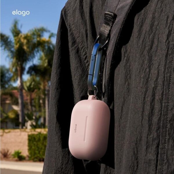 Elago Apple AirPods Pro 3 Silikon Hang Kılıf – Kum Pembesi