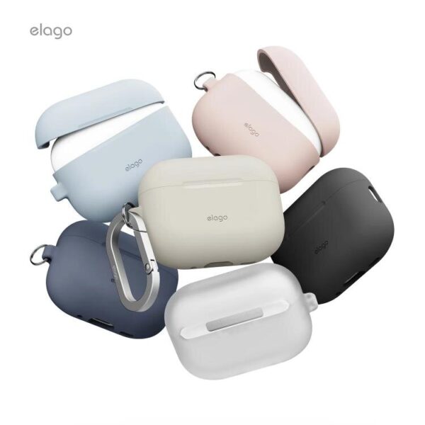 Elago Apple AirPods Pro 3 Silikon Hang Kılıf – Kum Pembesi