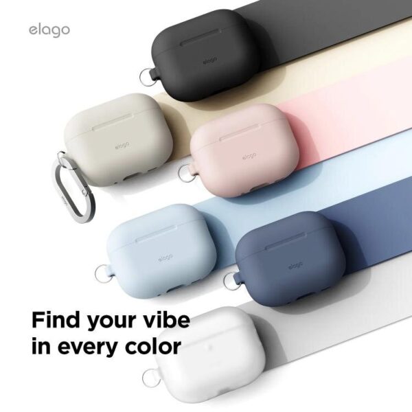 Elago Apple AirPods Pro 3 Silikon Hang Kılıf – Kum Pembesi