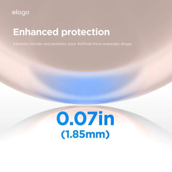 Elago Apple AirPods Pro 3 Silikon Hang Kılıf – Kum Pembesi