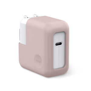 Elago Apple MacBook Güç Adaptörü Koruyucu Silikon Kılıf - Pembe
