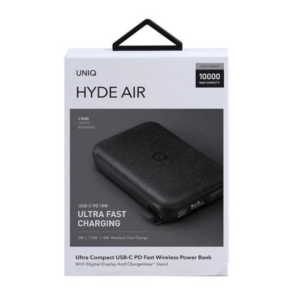 Uniq Kablosuz Standlı Powerbank 18W 10000mAh – Gri