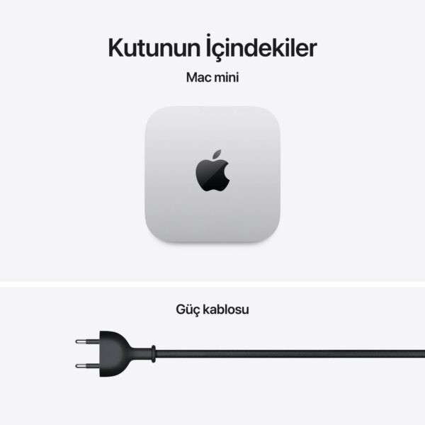 Mac mini Apple M5 Pro Çip 15 Çekirdekli CPU 16 Çekirdekli GPU 24GB Bellek 512GB SSD