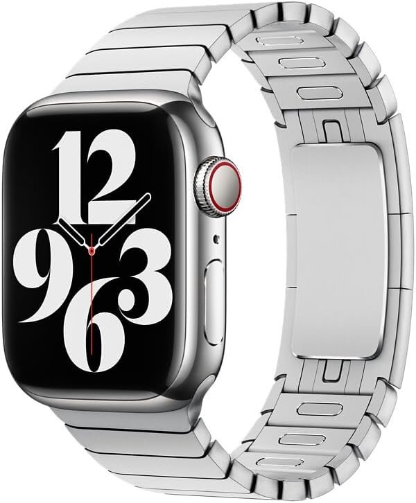 Apple Watch 38 mm Gümüş Baklalı Bilezik