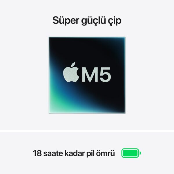 Apple MacBook Air 15 inç M5 Çip 10 Çekirdekli CPU 10 Çekirdekli GPU